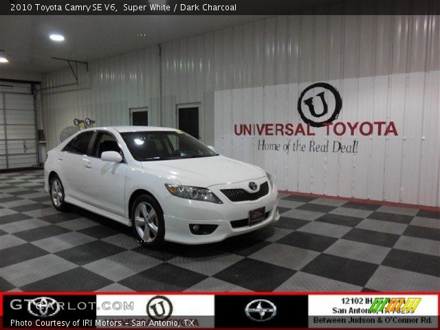 2010 Toyota Camry SE V6 in Super White