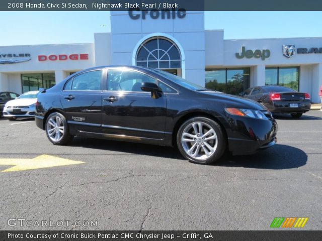 2008 Honda Civic Si Sedan in Nighthawk Black Pearl