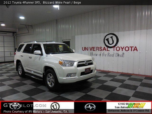 2012 Toyota 4Runner SR5 in Blizzard White Pearl