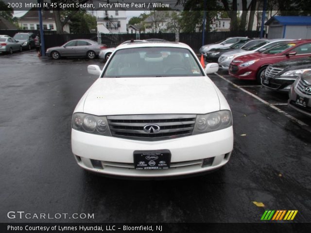 2003 Infiniti M 45 Sport Sedan in Ivory White Pearl