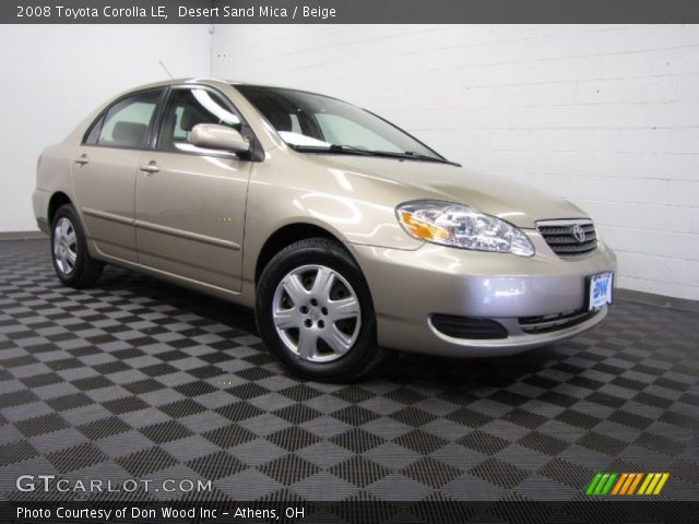 2008 Toyota Corolla LE in Desert Sand Mica