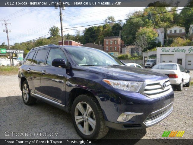 2012 Toyota Highlander Limited 4WD in Nautical Blue Metallic