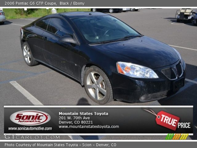 2006 Pontiac G6 GTP Coupe in Black