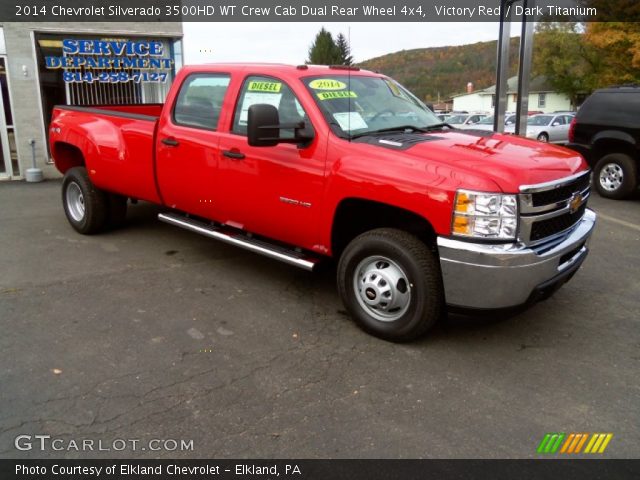 2014 Chevrolet Silverado 3500HD WT Crew Cab Dual Rear Wheel 4x4 in Victory Red