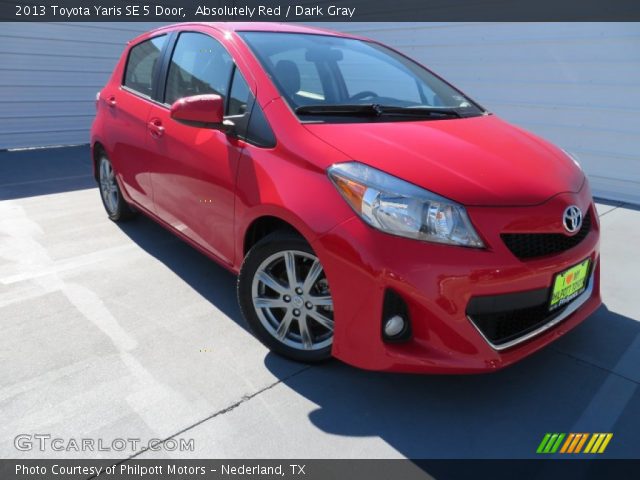 2013 Toyota Yaris SE 5 Door in Absolutely Red