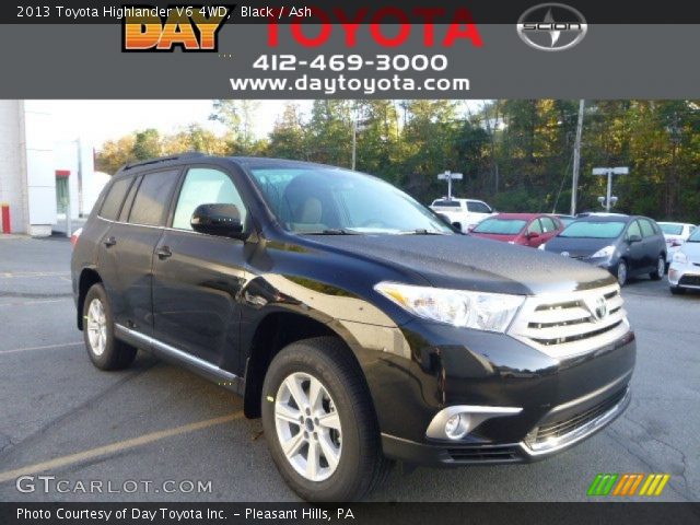 2013 Toyota Highlander V6 4WD in Black