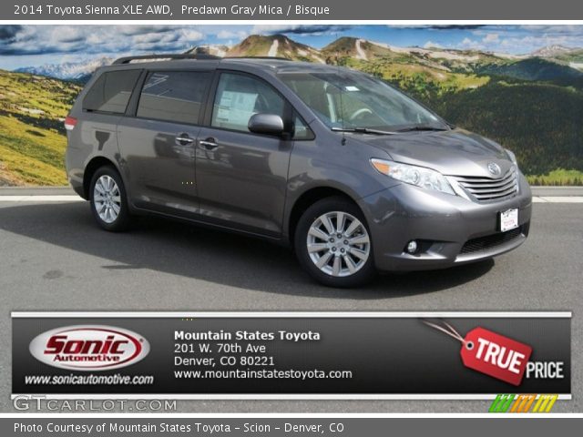 2014 Toyota Sienna XLE AWD in Predawn Gray Mica