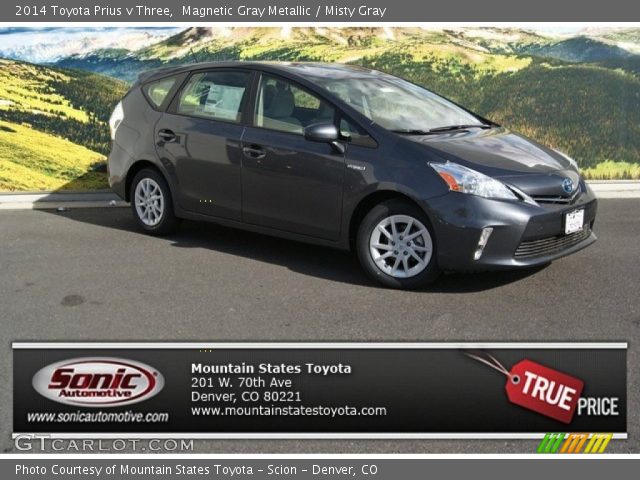 2014 Toyota Prius v Three in Magnetic Gray Metallic