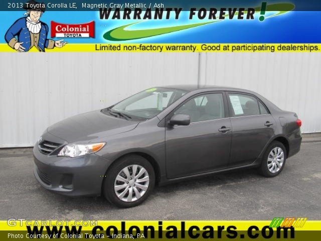 2013 Toyota Corolla LE in Magnetic Gray Metallic