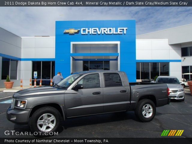2011 Dodge Dakota Big Horn Crew Cab 4x4 in Mineral Gray Metallic