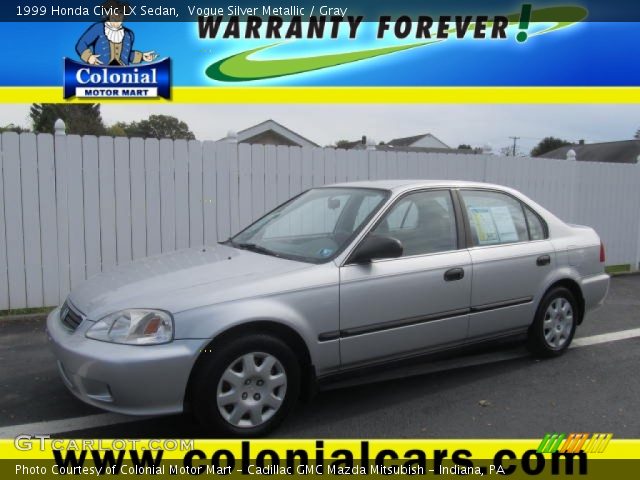 1999 Honda Civic LX Sedan in Vogue Silver Metallic