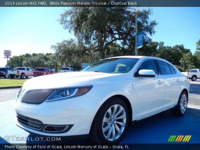 2014 Lincoln MKS FWD in White Platinum Metallic Tri-coat