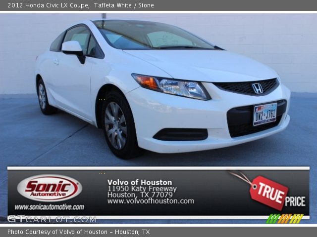 2012 Honda Civic LX Coupe in Taffeta White