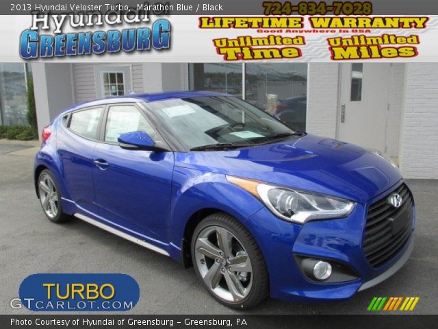 2013 Hyundai Veloster Turbo in Marathon Blue