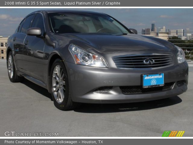 2008 Infiniti G 35 S Sport Sedan in Liquid Platinum Silver