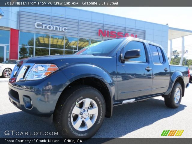 2013 Nissan Frontier SV V6 Crew Cab 4x4 in Graphite Blue
