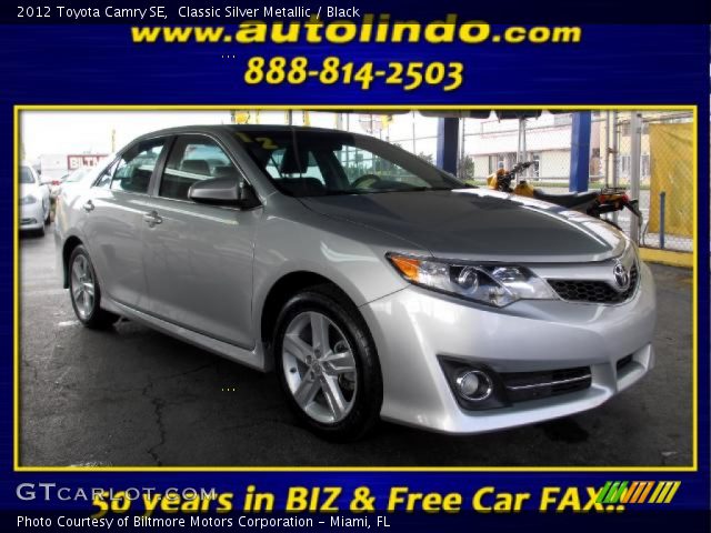 2012 Toyota Camry SE in Classic Silver Metallic
