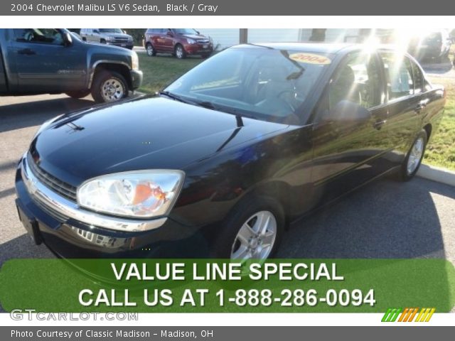 2004 Chevrolet Malibu LS V6 Sedan in Black