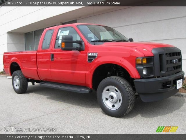 2009 Ford F350 Super Duty XL SuperCab 4x4 in Red