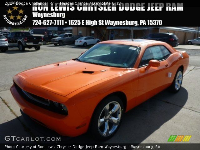 2014 Dodge Challenger R/T in Header Orange