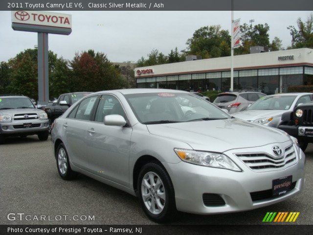2011 Toyota Camry LE V6 in Classic Silver Metallic