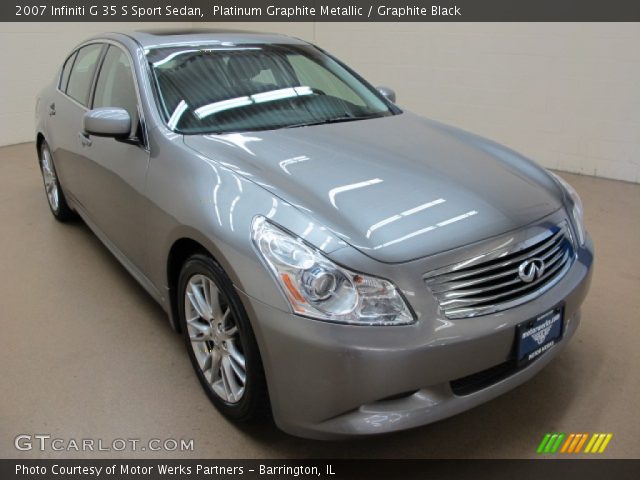 2007 Infiniti G 35 S Sport Sedan in Platinum Graphite Metallic