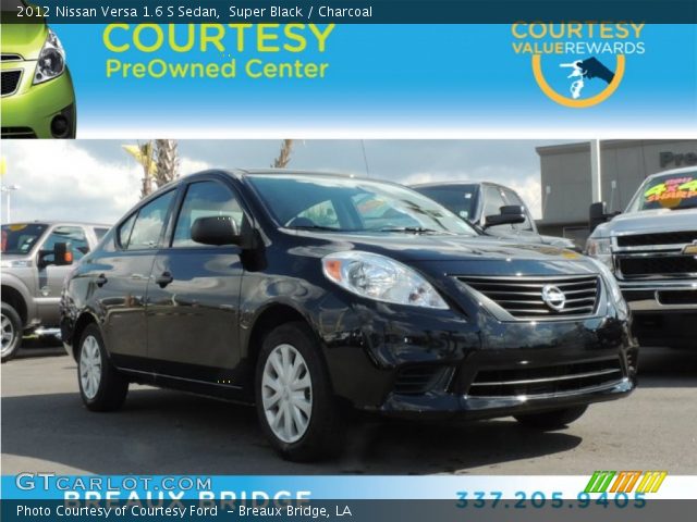 2012 Nissan Versa 1.6 S Sedan in Super Black