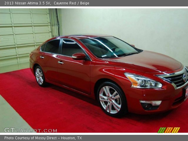 Cayenne red nissan altima