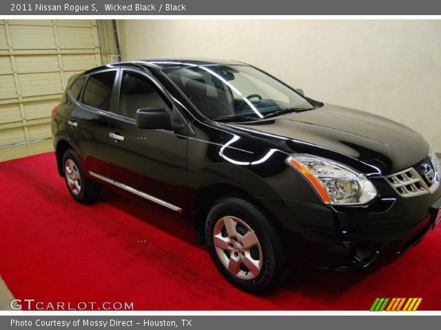 2011 Nissan Rogue S in Wicked Black