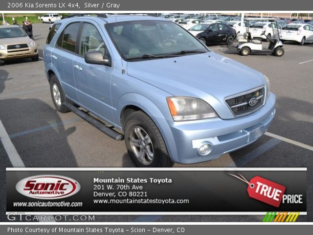 2006 Kia Sorento LX 4x4 in Silver