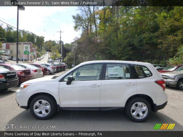 2014 Subaru Forester 2.5i in Satin White Pearl
