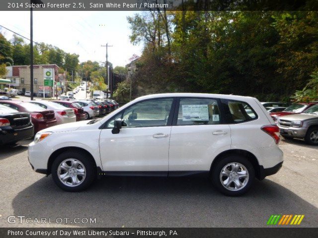 2014 Subaru Forester 2.5i in Satin White Pearl
