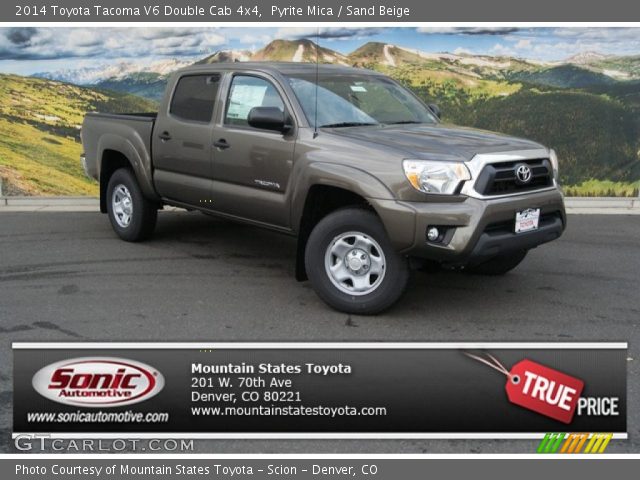 2014 Toyota Tacoma V6 Double Cab 4x4 in Pyrite Mica