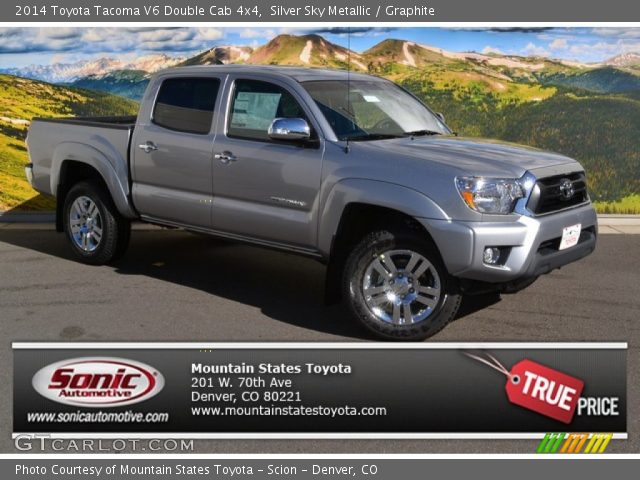 2014 Toyota Tacoma V6 Double Cab 4x4 in Silver Sky Metallic