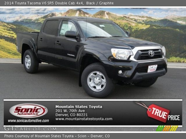 2014 Toyota Tacoma V6 SR5 Double Cab 4x4 in Black