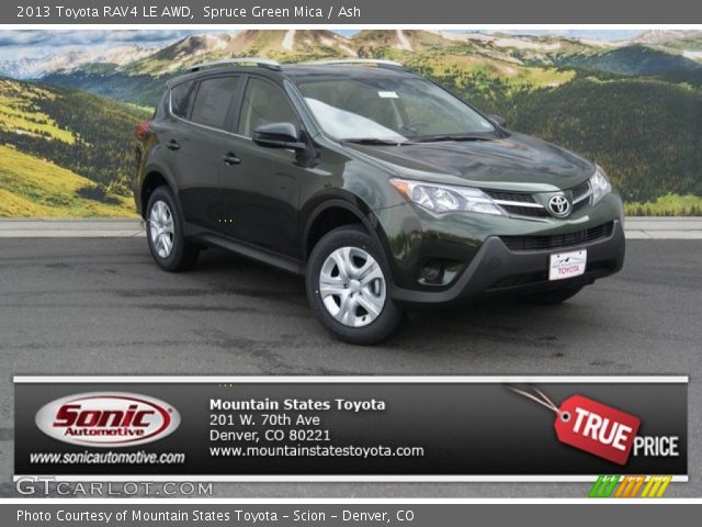 2013 Toyota RAV4 LE AWD in Spruce Green Mica