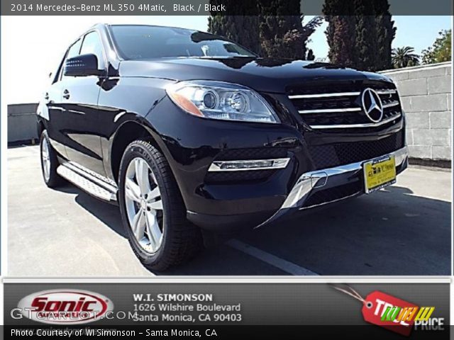 2014 Mercedes-Benz ML 350 4Matic in Black