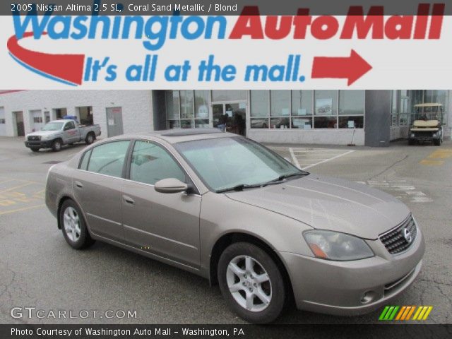 2005 Nissan Altima 2.5 SL in Coral Sand Metallic