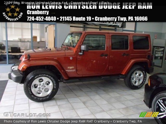 2014 Jeep Wrangler Unlimited Sahara 4x4 in Copperhead Pearl