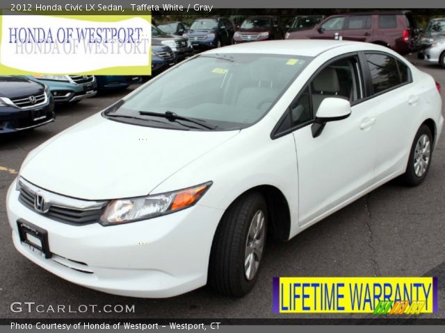 2012 Honda Civic LX Sedan in Taffeta White