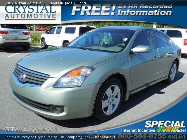 2007 Nissan Altima 2.5 S in Metallic Jade