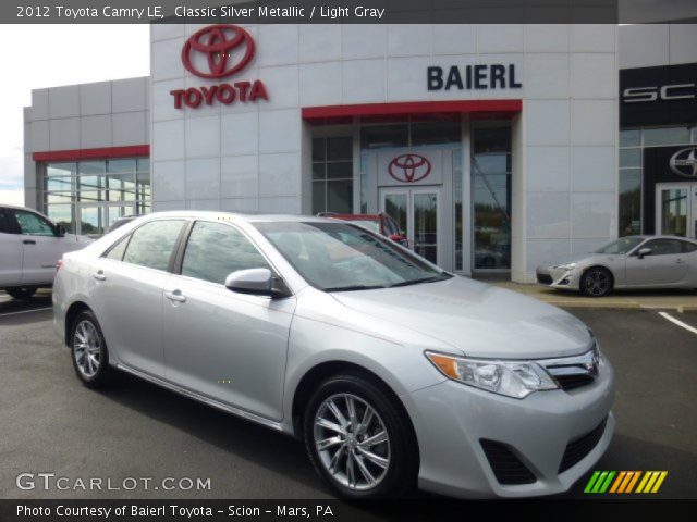 2012 Toyota Camry LE in Classic Silver Metallic