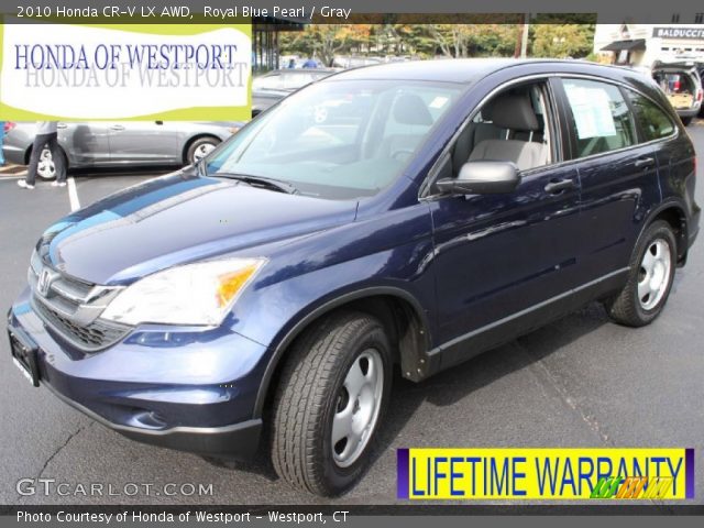 2010 Honda CR-V LX AWD in Royal Blue Pearl