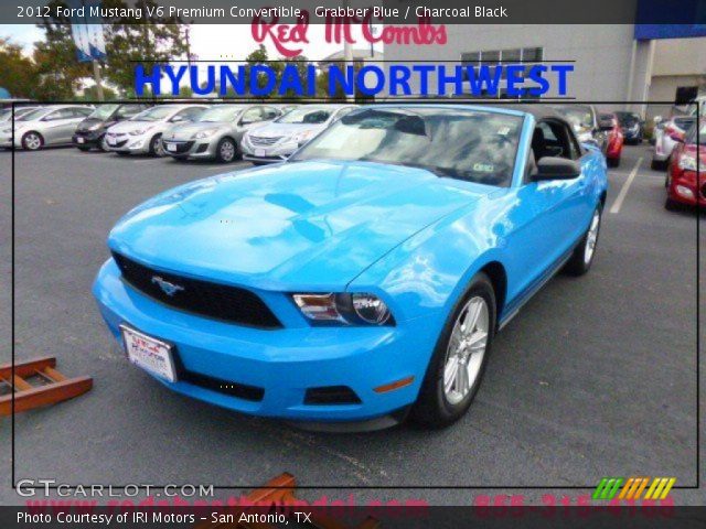 2012 Ford Mustang V6 Premium Convertible in Grabber Blue
