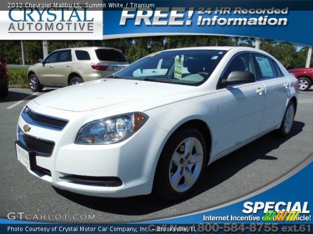 2012 Chevrolet Malibu LS in Summit White