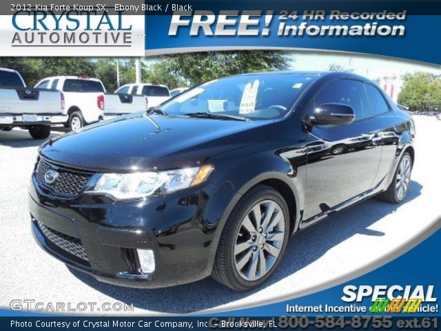 2012 Kia Forte Koup SX in Ebony Black