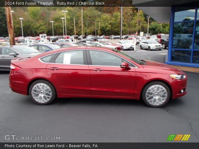 2014 Ford Fusion Titanium in Ruby Red