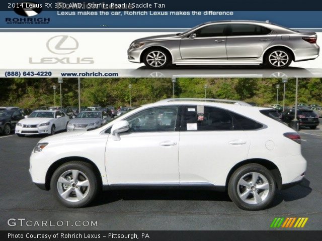 2014 Lexus RX 350 AWD in Starfire Pearl