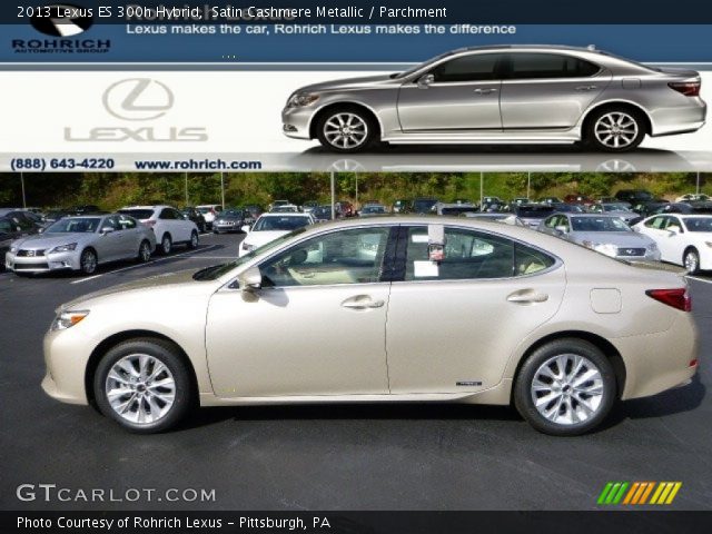 2013 Lexus ES 300h Hybrid in Satin Cashmere Metallic