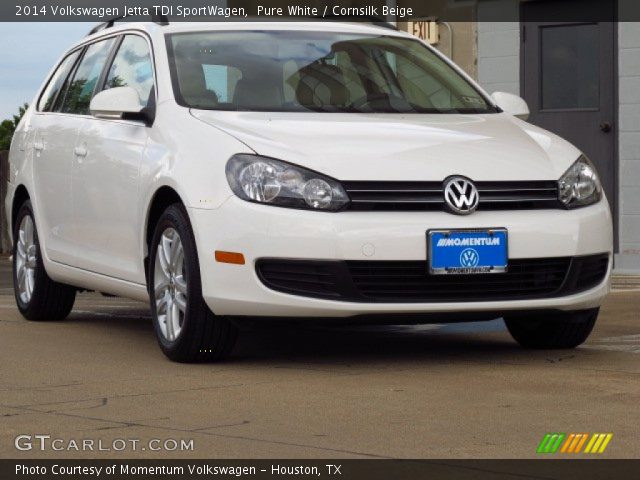 2014 Volkswagen Jetta TDI SportWagen in Pure White